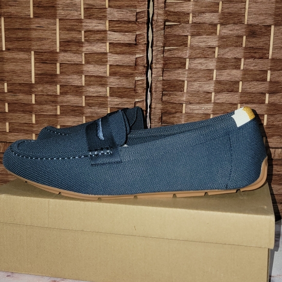 JBB Knit Slip-on Driving Loafer Moccasin Navy Blue - Picture 5 of 11